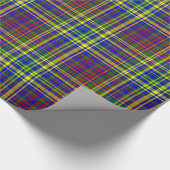 Primärfarben-KARIERT 08-Geschenkpapier Geschenkpapier (Ecke)