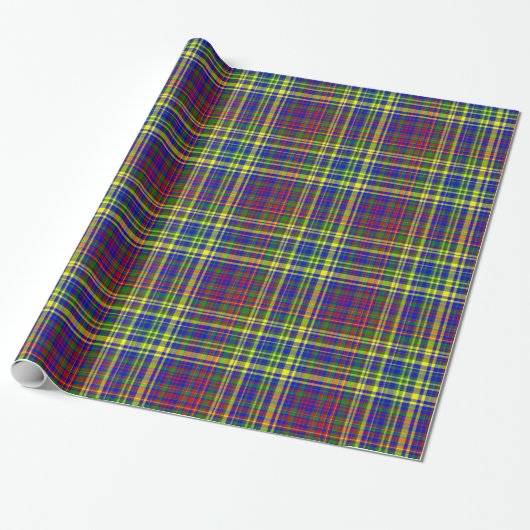 Primärfarben-KARIERT 08-Geschenkpapier Geschenkpapier (Ungerollt)