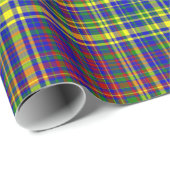 Primärfarben-KARIERT 08-Geschenkpapier Geschenkpapier (Rolleneckpunkt)