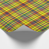 Primärfarben-KARIERT 17-Guss-Papier Geschenkpapier (Ecke)