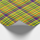 Primärfarben-KARIERT 18-Gift-Papier Geschenkpapier (Ecke)