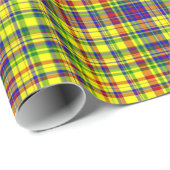 Primärfarben-KARIERT 18-Gift-Papier Geschenkpapier (Rolleneckpunkt)