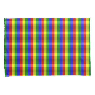 Primärfarben-KARO-Kissen-Case-Set Kissenbezug