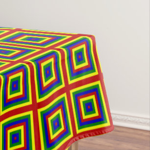 PRIMÄRFARBEN, LAYERED SQUARES-52x70 TABLECLOTH Tischdecke