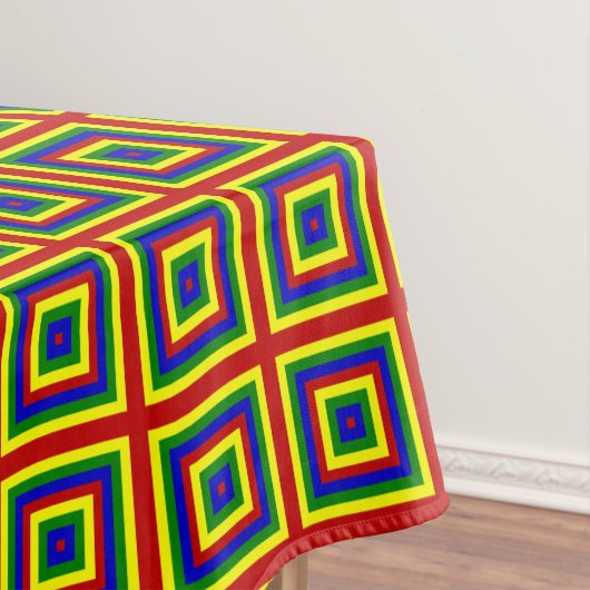 PRIMÄRFARBEN, LAYERED SQUARES-52x70 TABLECLOTH Tischdecke (Beispiel)