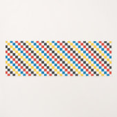 Primärfarben mit Schwarz-Weiß-Karton Yogamatte (Vorderseite (Horizontal))