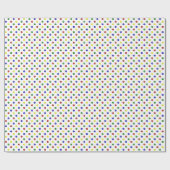Primärfarben, Polka dots transparentes GIFT WRAP Geschenkpapier (Flach)
