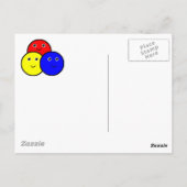 Primärfarben Postkarte (Rückseite)