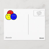 Primärfarben Postkarte (Rückseite)