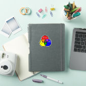 Primärfarben Rot Blau Gelb Aufkleber (iPad Hülle)