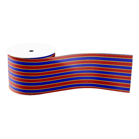 Primärfarben STRIPES 08-Grosgrain-Multifunktionsle Ripsband (Spule)