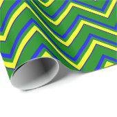 Primärfarben-ZICKZACK 05-Gift-Wrapping-Papier Geschenkpapier (Rolleneckpunkt)
