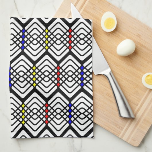 Primärfarbenhandtuch Geschirrtuch (Viertel Falte)