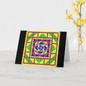 PrimärfarbeRangoli 2 Diwali Karte (Gelbe Blume)