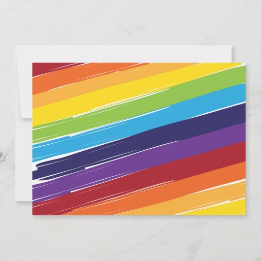 Primärfarbmalerei-Geburtstags-Party Einladung (Rückseite)