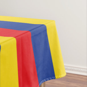 Primärfarbrotes gelbes Blau-1. Geburtstags-Party Tischdecke