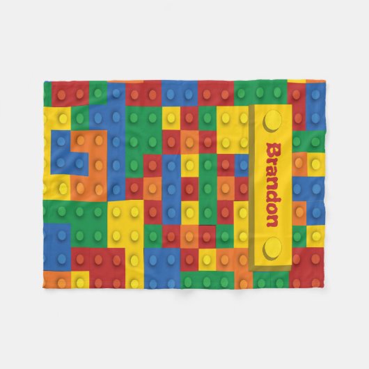 Primärfarbziegelstein-Muster mit individuellem Fleecedecke (Vorderseite (Horizontal))