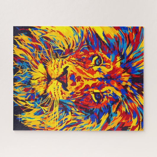 Primärlöwe-Puzzlespiel durch Shai Steiner Puzzle (Horizontal)