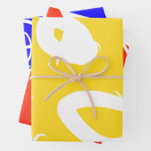 Primary colours set Wrapping Paper flat sheets Geschenkpapier Set (Beispiel)