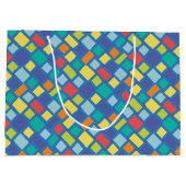 Primary Party Checkerboard Kinder-   Große Geschenktüte (Rückseite)