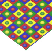 PRIMARY POLKA DOTS SQUARED-52x70 TABLECLOTH Tischdecke (Schrägansicht)