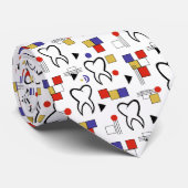 Primärzahnarzt/Moderne Geometrie Krawatte (Gerollt)