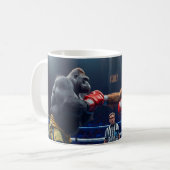 Primat Fight Night Kaffeetasse (Vorderseite Links)
