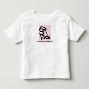 Primat - I Liebe BONOBOS - Schimpansen - Afrika Kleinkind T-shirt
