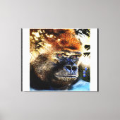 Primat-Modelle: Außergewöhnlicher Gorilla 01-01 Leinwanddruck (Vorderseite)