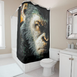 Primat-Modelle: Mad Apes 01-02 Duschvorhang