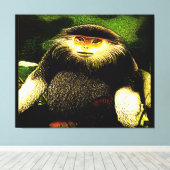 Primat-Modelle: Rotschuh-Douc 01 Leinwanddruck (Insitu (Holzboden))