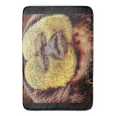 Primat-Modelle: Weißer Saki-Affe Badematte (Vorderseite Vertikal)