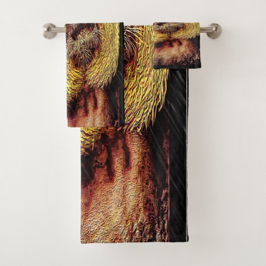 Primat-Modelle: Weißer Saki-Affe Badhandtuch Set (Insitu)