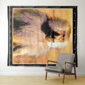 Primat Models: Hamadryas Baboon 01 Wandteppich (Beispiel (Horizontal))