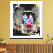 Primat Models: Mandrill Baboon 01-02 Leinwanddruck (Insitu (Wohnzimmer))