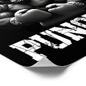Primat Puncher Boxing Muskel-Gorilla Boxer Ape Poster (Ecke)