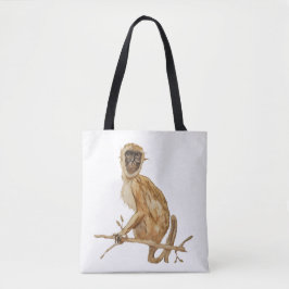 Primate Proclivity Monkey Tote Bag Tasche