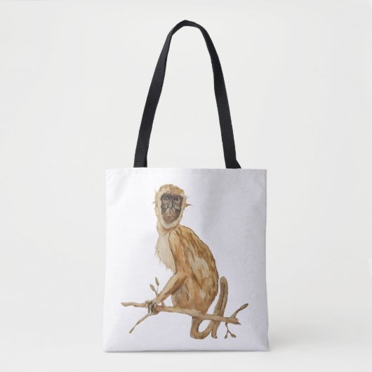 Primate Proclivity Monkey Tote Bag Tasche (Vorderseite)