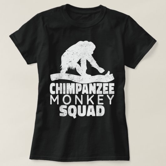 Primate Schimpansenvintag T-Shirt (Design vorne)