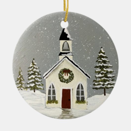 Primative Kirchenschmuck Keramik Ornament (Vorne)