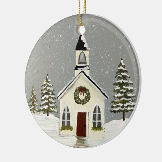 Primative Kirchenschmuck Keramik Ornament (Links)