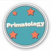 Primatologie Aufkleber (Vorderseite)