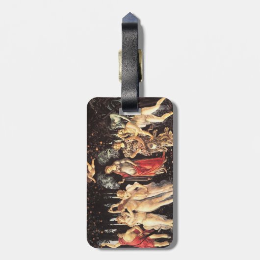 Primavera/Allegorie des Frühlings Gepäckanhänger (Rückseite vertikal)