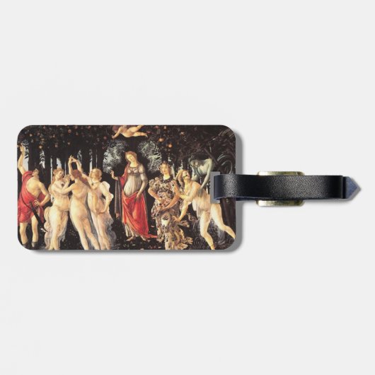 Primavera/Allegorie des Frühlings Gepäckanhänger (Rückseite horizontal)