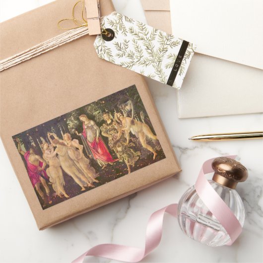 Primavera, Allegorie des Frühlings von Sandro Bott Rechteckiger Aufkleber (Schenken)