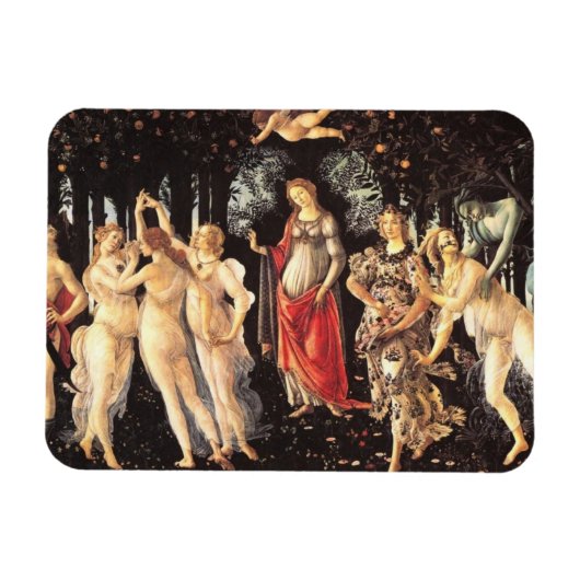 Primavera / Allegory of Spring von Botticelli Magnet (Horizontal)