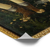 Primavera / Allegory of Spring von Botticelli Poster (Ecke)