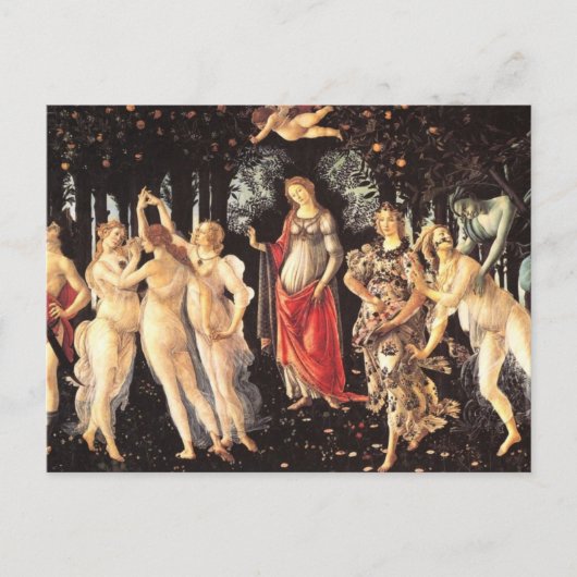 Primavera / Allegory of Spring von Botticelli Postkarte (Vorderseite)