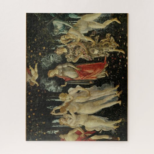 Primavera / Allegory of Spring von Botticelli Puzzle (Vertikal)