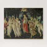 Primavera / Allegory of Spring von Botticelli Puzzle<br><div class="desc">Primavera von Sandro Botticelli (c. 1482),  derzeit in der Uffizi Galerie in Florenz untergebracht,  wurde für die mächtige Medici Familie gemalt und in ihrem Palast ausgestellt.</div>